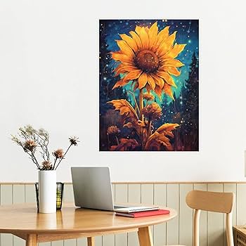 絵画｜油絵｜Sunflowers｜ひまわり｜Interior art